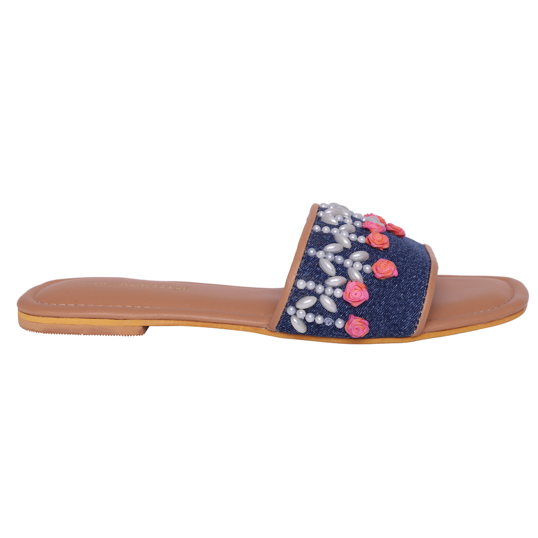 ELZ Rosetta Denim Slider