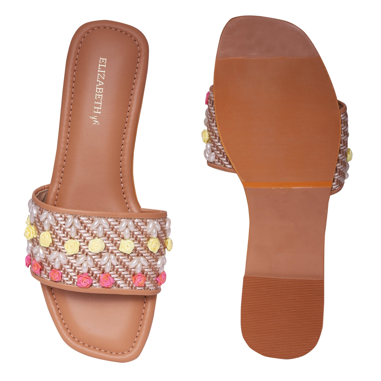 ELZ Fairytale Beige Slip-on Slider