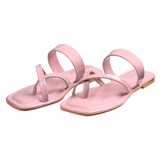 ELZ Easy Breezy Pastel Pink Slip Flat Slider